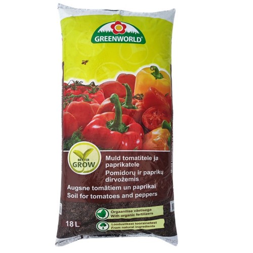 Tomatitele ja paprikatele muld Better Grow Greenworld 18 l 